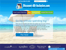 Tablet Screenshot of discount-all-inclusive.com